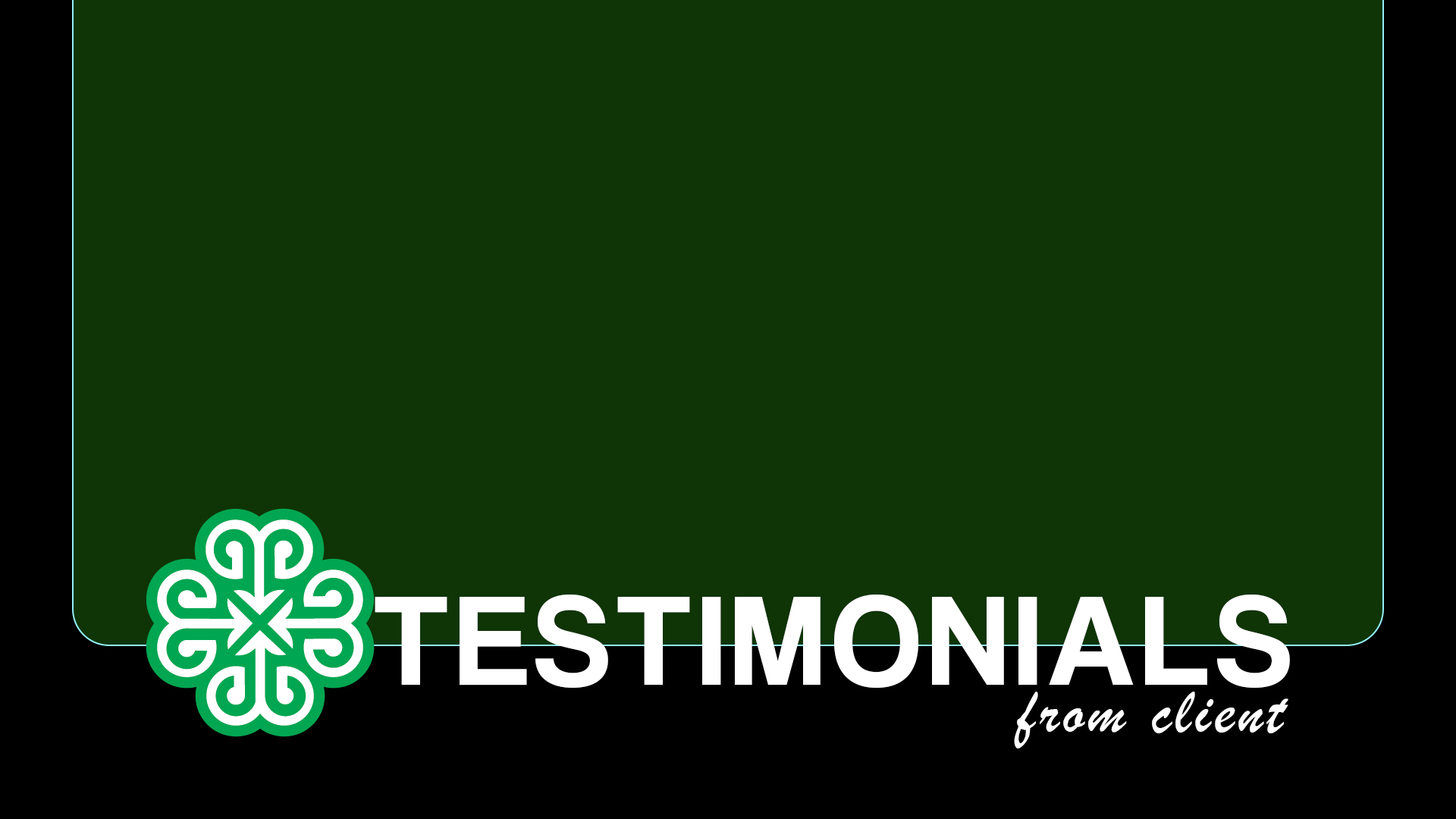 Video testimonial
